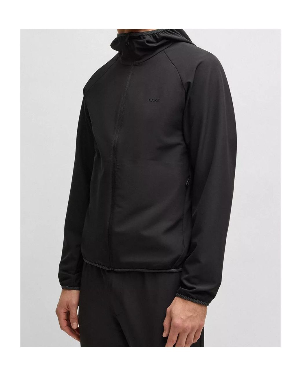 Boss Black Water-Repellent Jacket for men