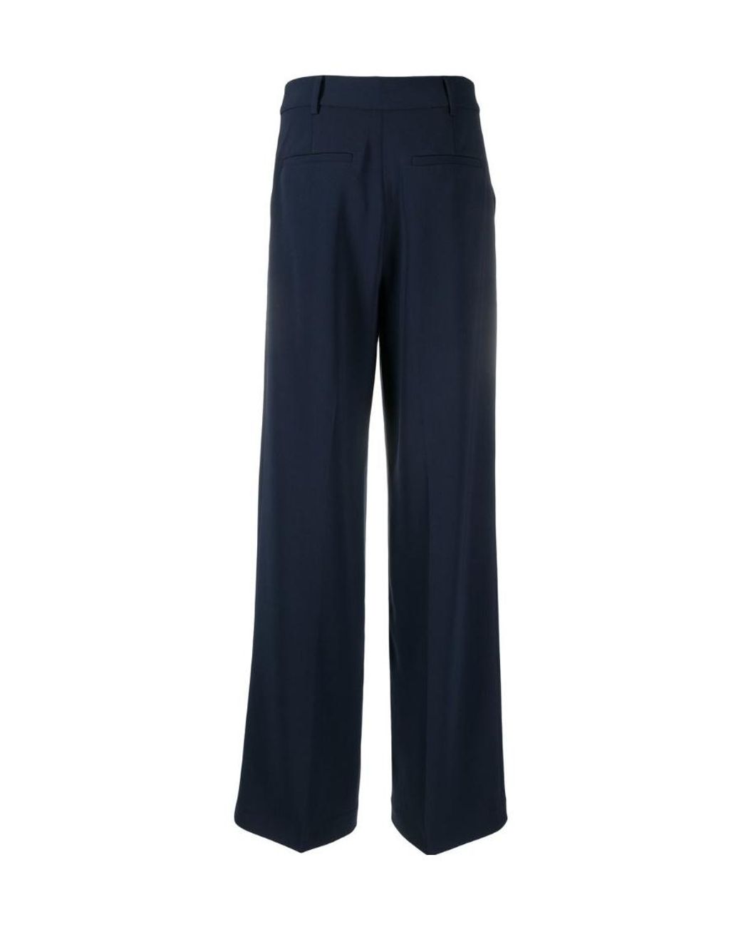 Michael Kors Blue Michael Crepe Wide-Leg Pants
