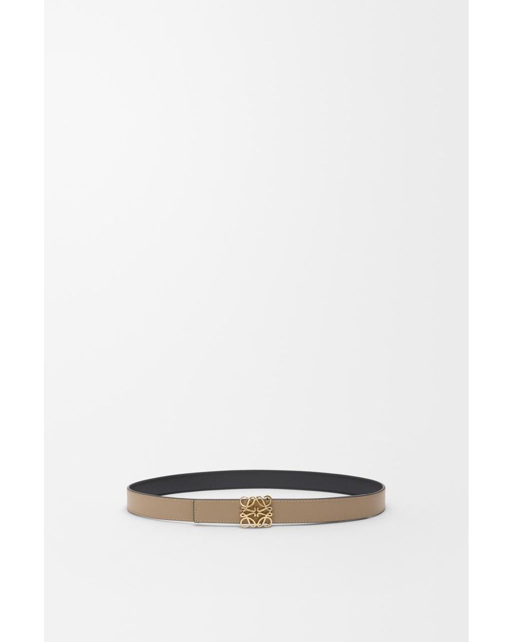 Loewe White Anagram Reversible Belt