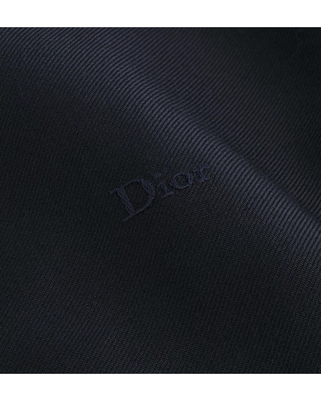 Dior Blue Zipped Jacket With Embroidery for men