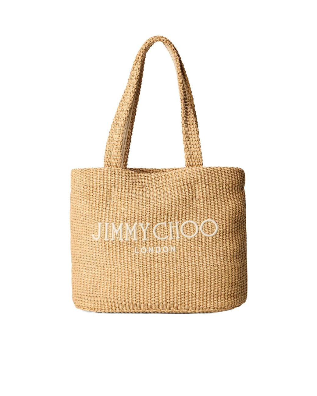 Jimmy Choo Natural Simple Straw Bag