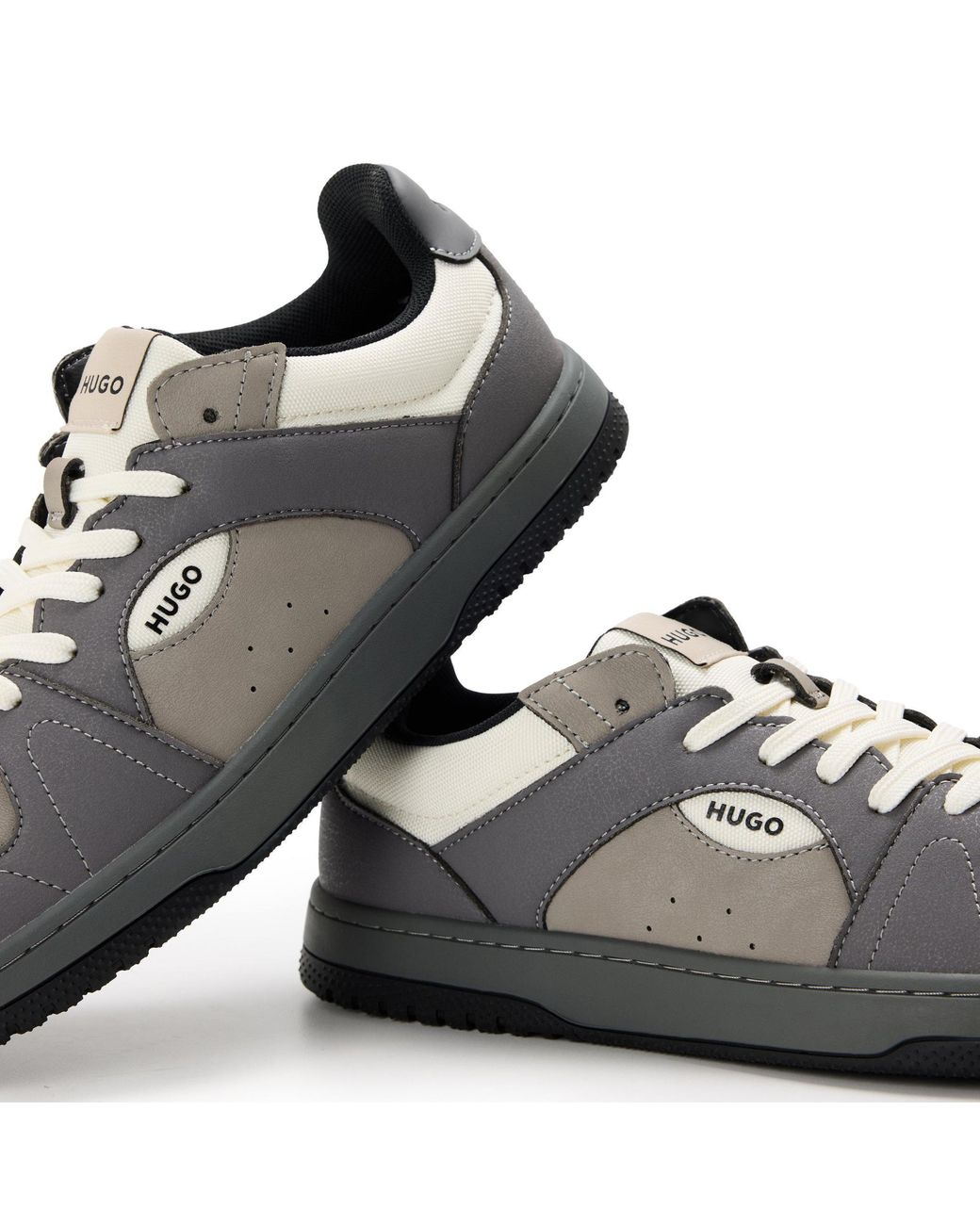 Boss Gray Simple Low-Top Casual Shoes for men