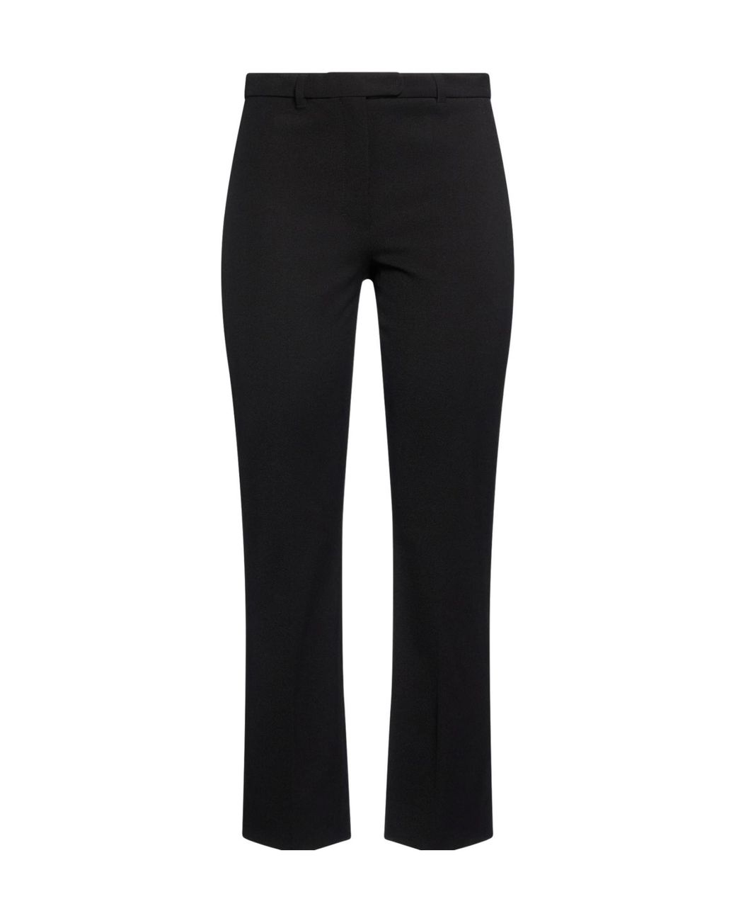 Max Mara Black Solidcolor Twill Trousers