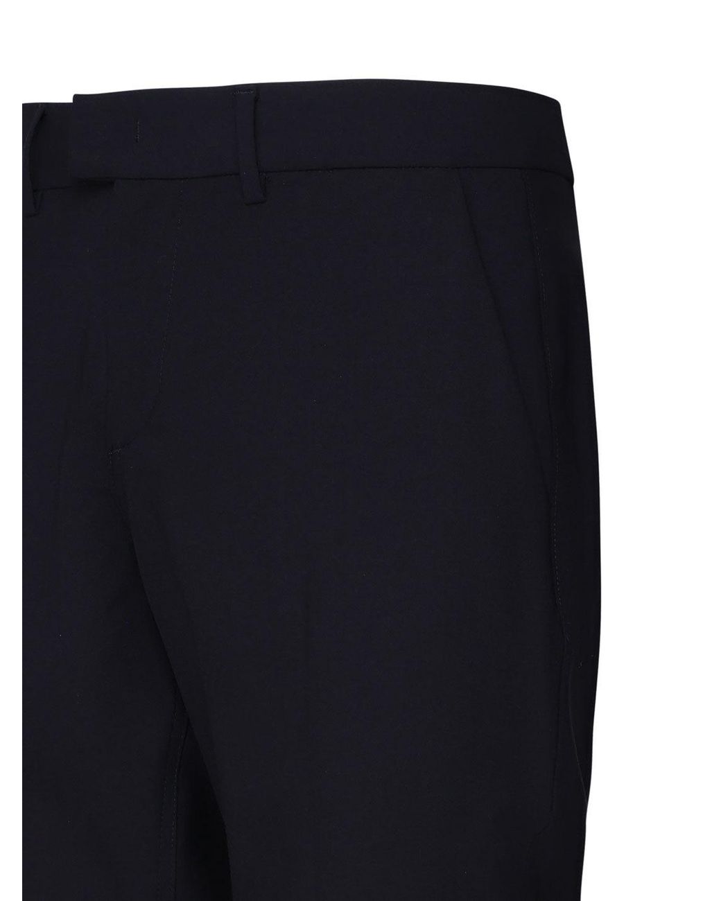Dondup Blue Cigarette Fit Wool Pants for men