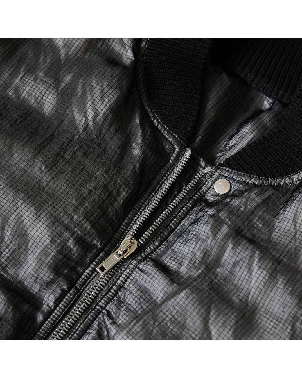 Rick Owens Gray Short Quilted Padded Jacket for men