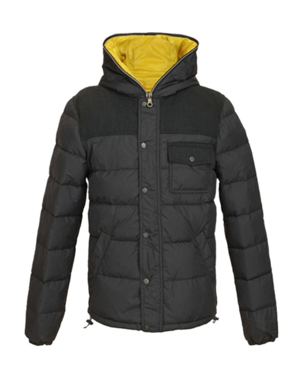 Duvetica Gray Zip Cotton-Padded Jacket for men