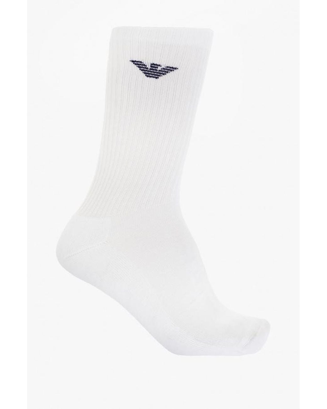 Emporio Armani Black Logo Socks Three Pairs for men