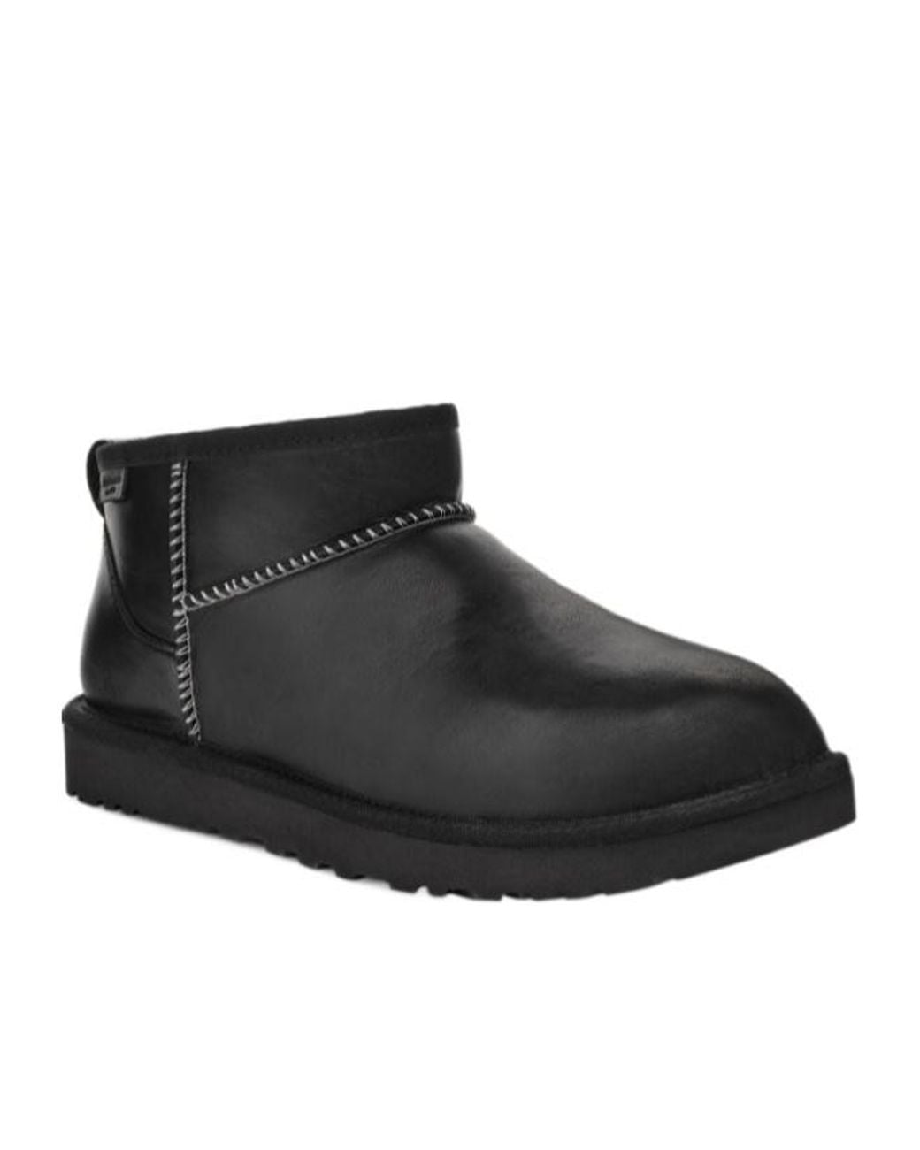 Ugg Black Classic Ultra Mini Lthr Regen Boots for men