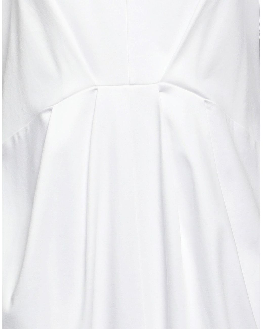 Sportmax White Solid Color Short Sleeve T-Shirt