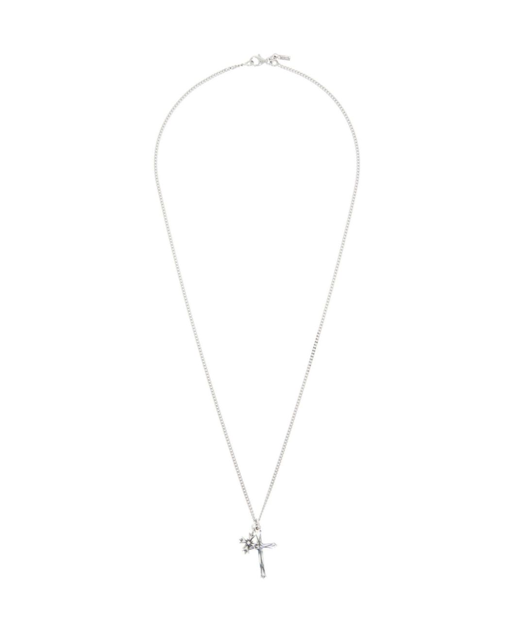 Emanuele Bicocchi White Cuban Chain Necklace for men