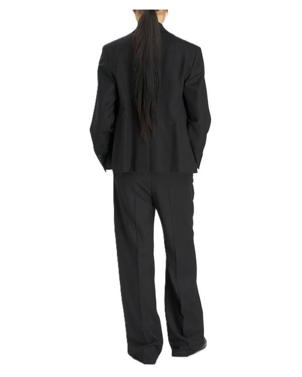Barena Black Flannel Trousers