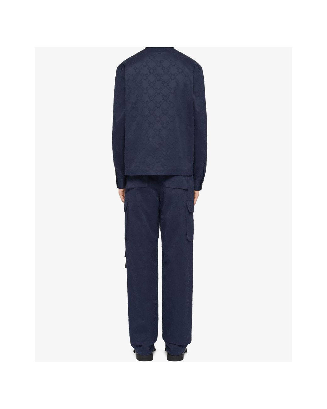 Givenchy Blue Monogram 72 Cargo Pants for men