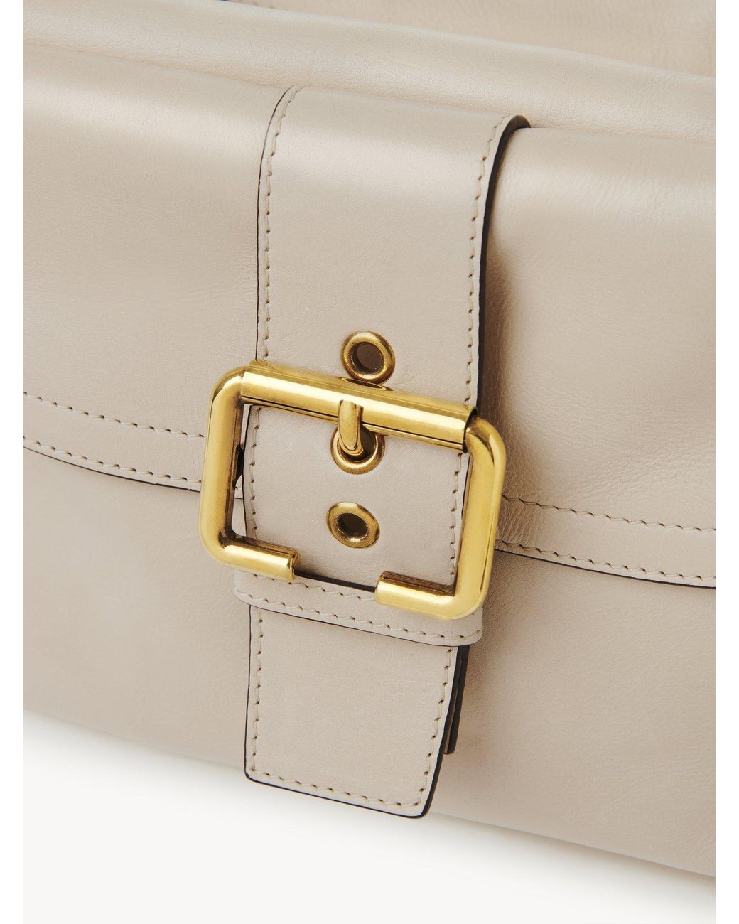 Chloé Natural Chloé Camera Zipped Tote Bag