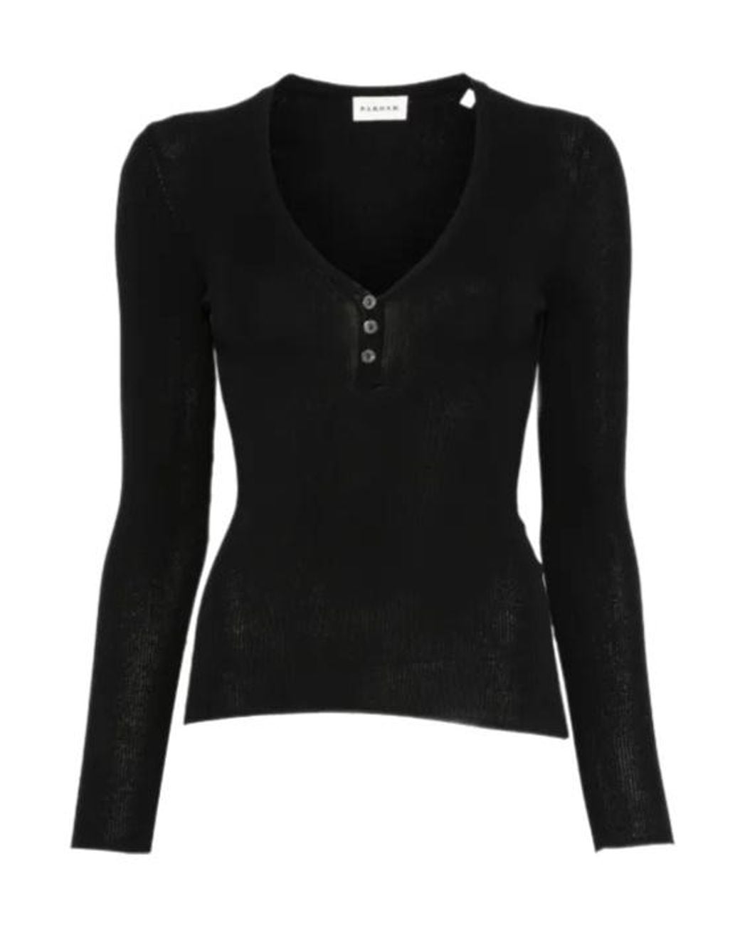 P.A.R.O.S.H. Black Long-Sleeved T-Shirt