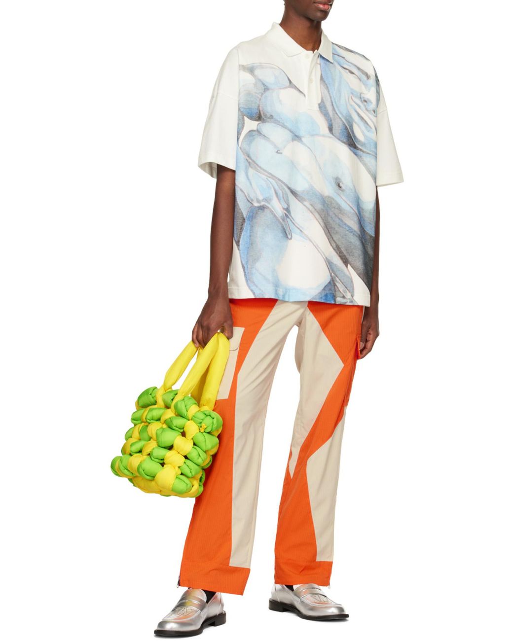 J.W. Anderson Yellow Woven Bucket Bag