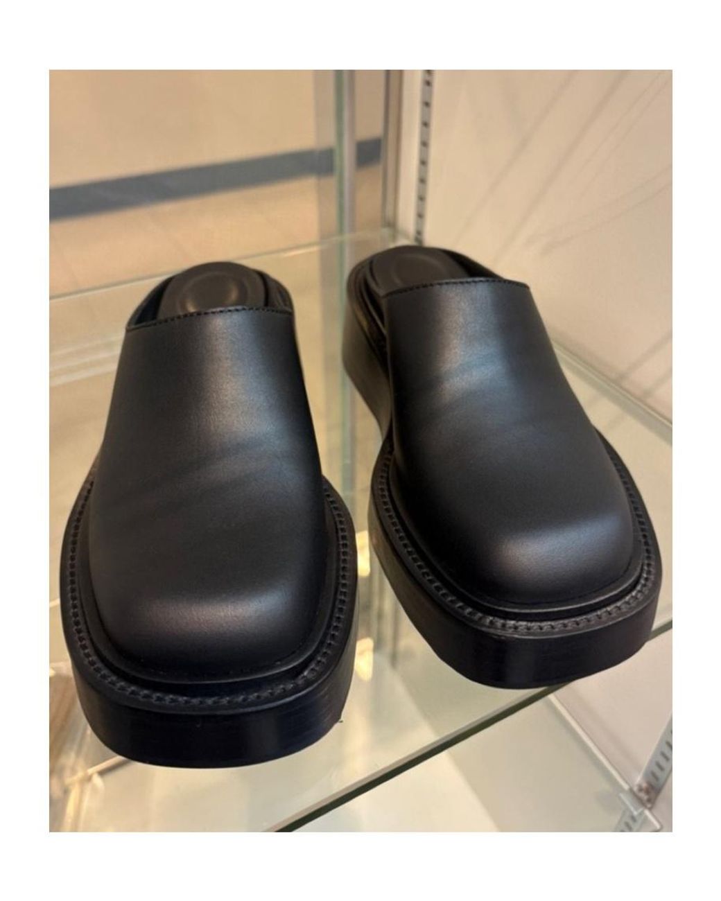 Alexander Wang Black Square Toe Slip-On Mules