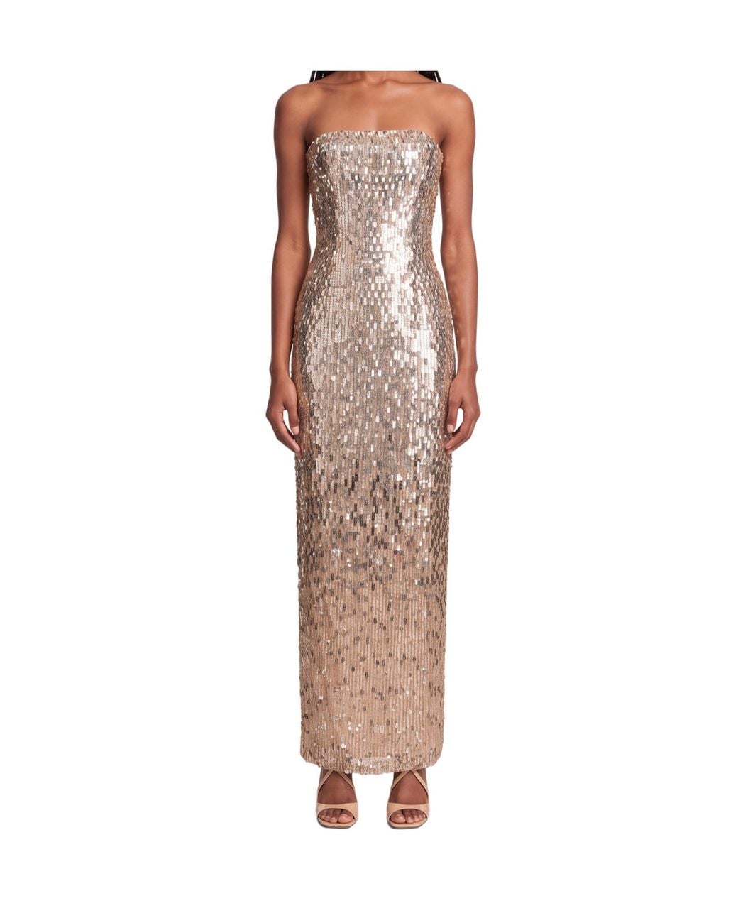 Jenny Packham Natural Lucille Maxi Dress