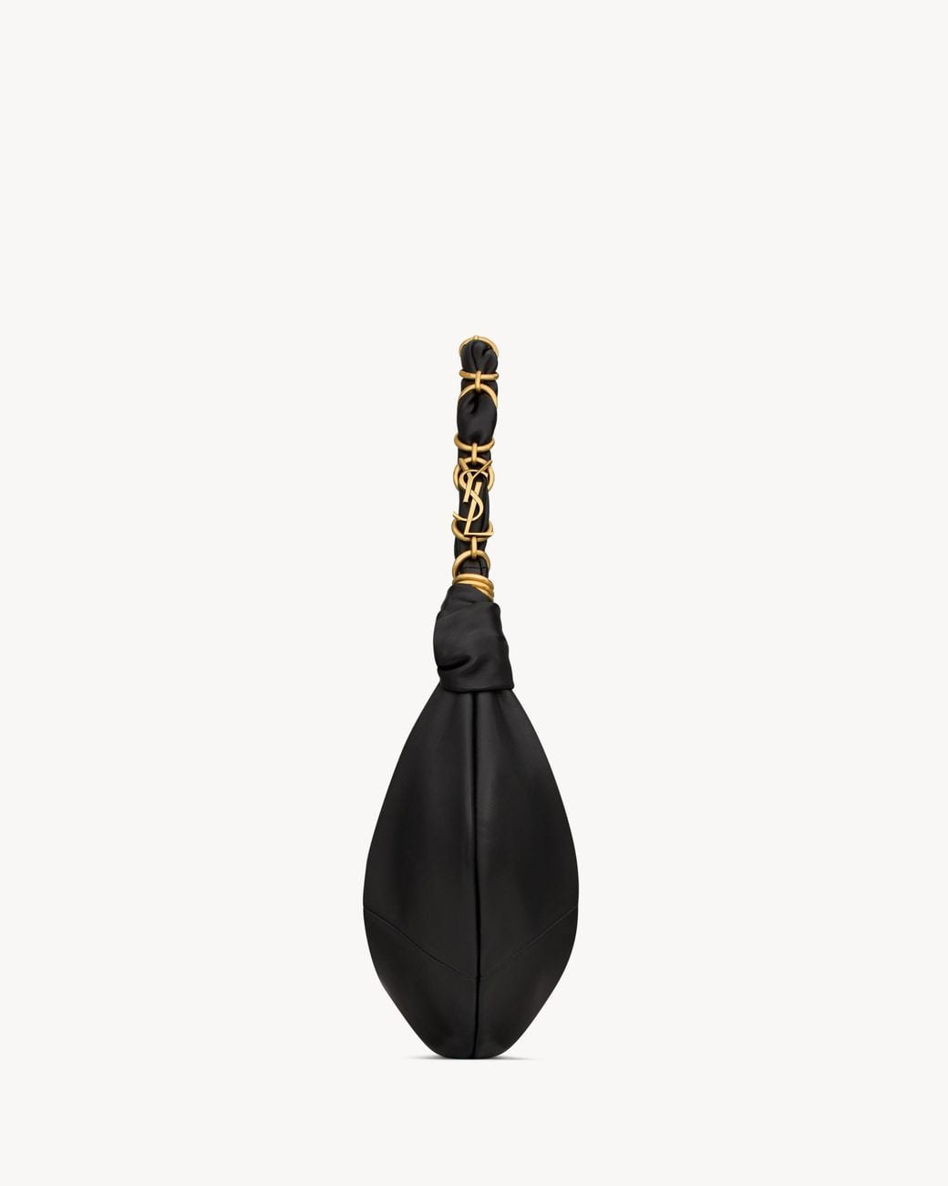Saint Laurent Black Amalia Small Hobo Shoulder Bag