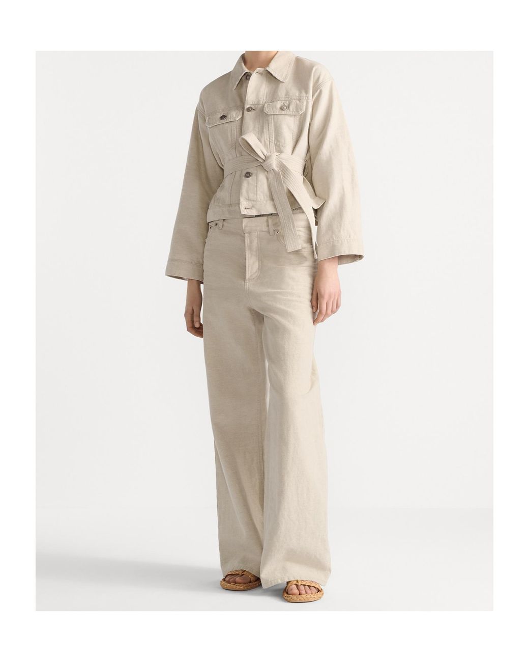 Dior Natural Short Belted Jacket