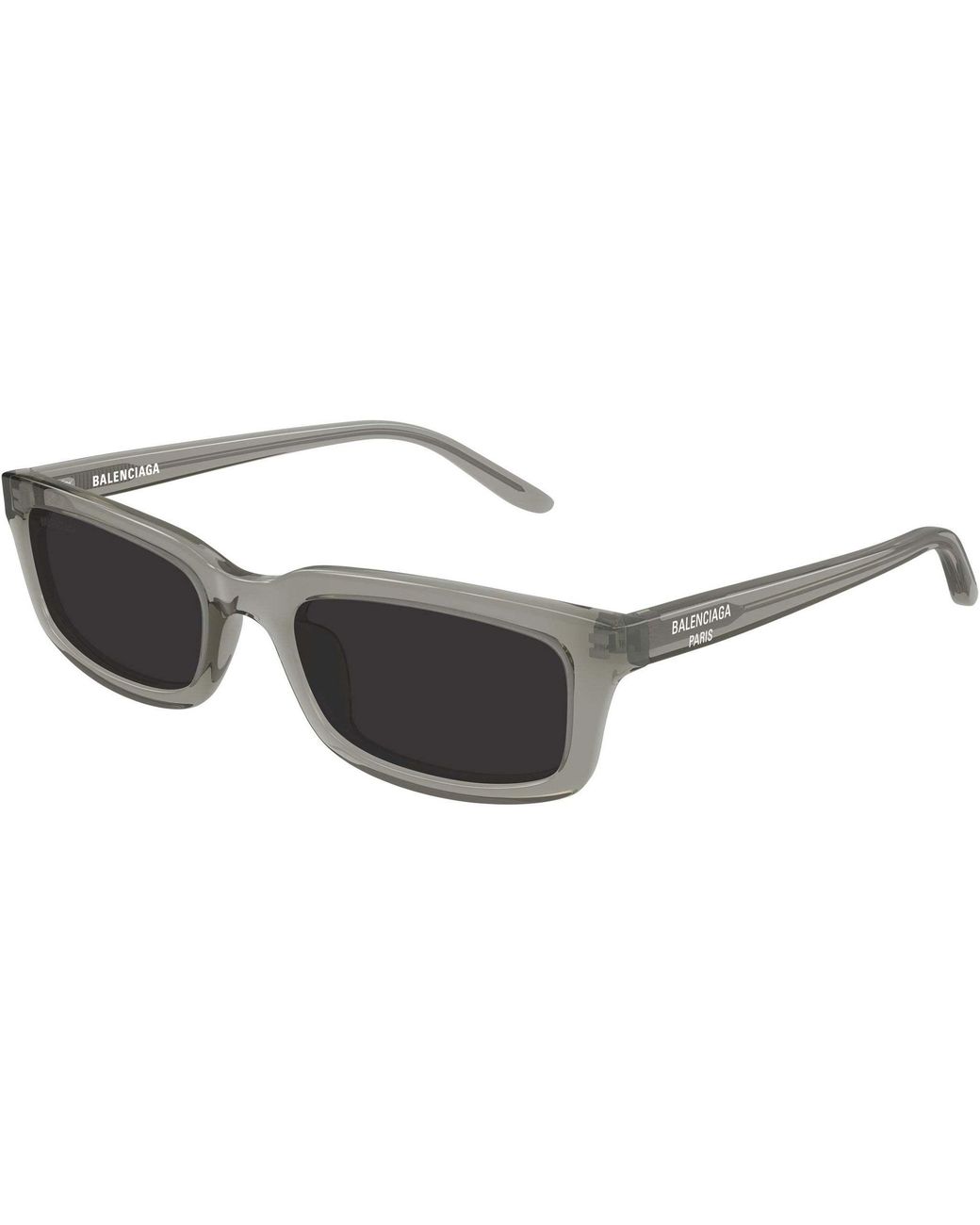 Balenciaga White Rectangle Sunglasses for men