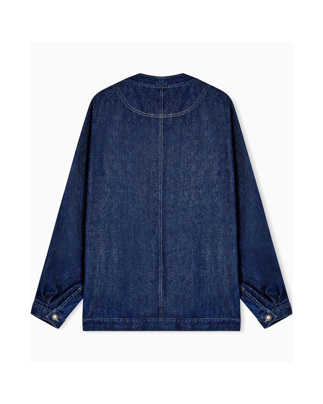 Giorgio Armani Blue Front-Pocket Denim Jacket