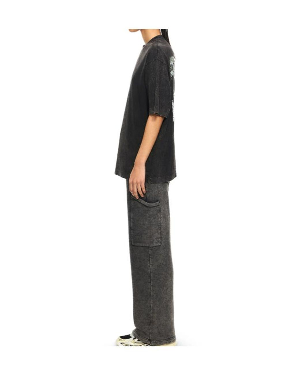 Off-White c/o Virgil Abloh Black Paint-Splatter Arrow T-Shirt