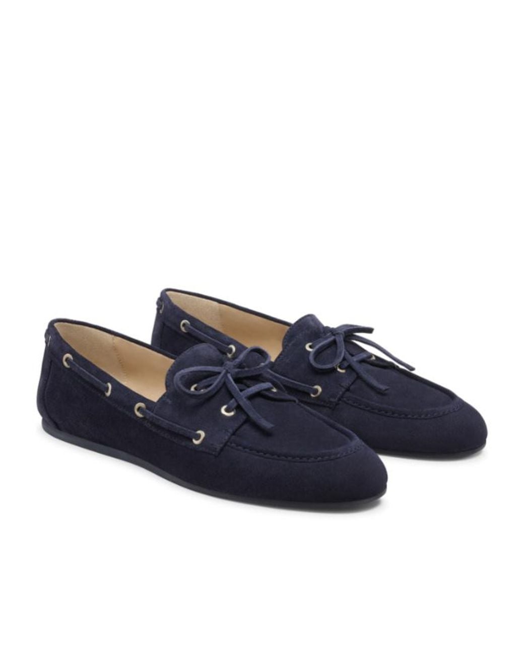 Stuart Weitzman Blue Tinsley Moccasin