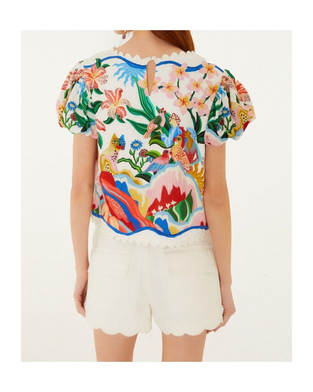 Farm Rio Multicolor Belt Loop Shorts
