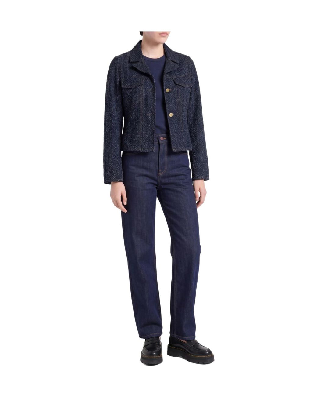 Ganni Blue Denim Jackets