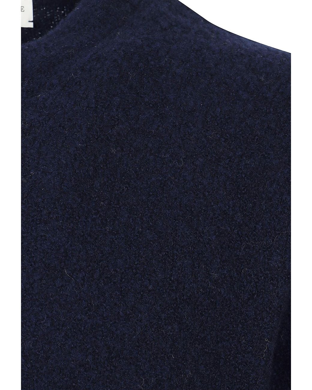 Ballantyne Blue Bouclé Crew Neck Sweater for men