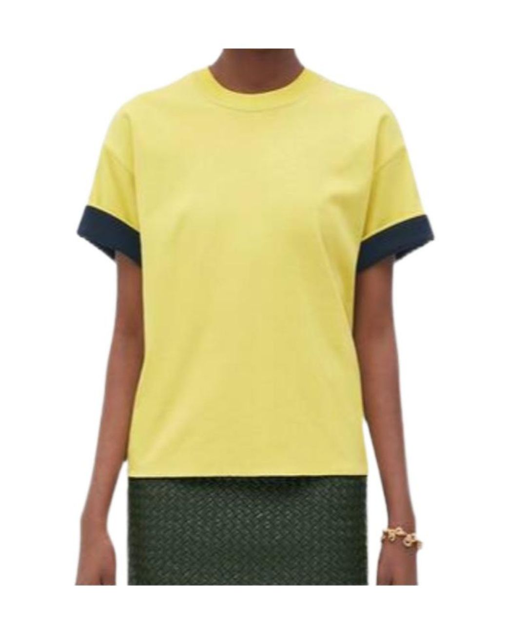 Bottega Veneta Yellow Double Short-Sleeved T-Shirt