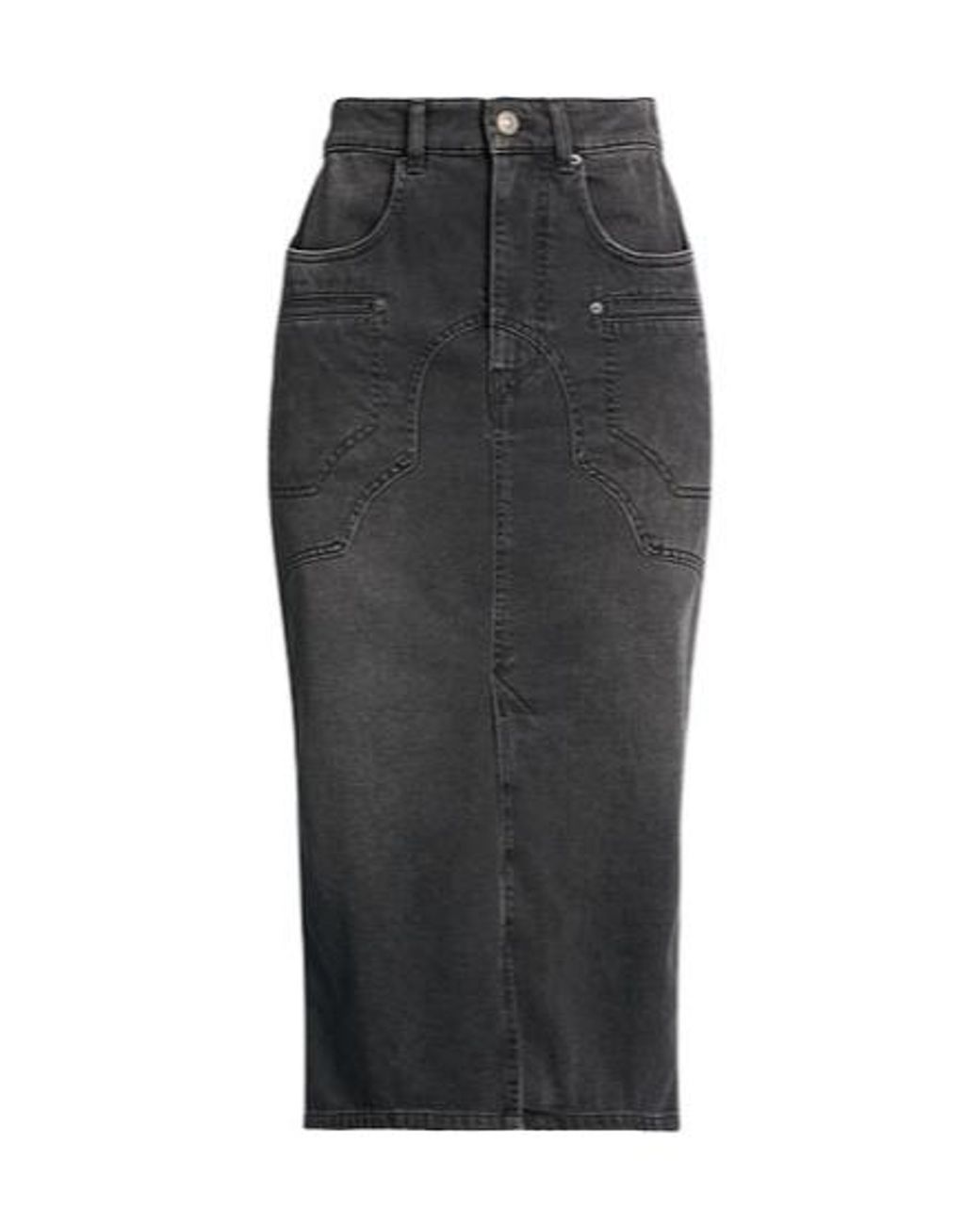 Isabel Marant Gray Denim Skirt