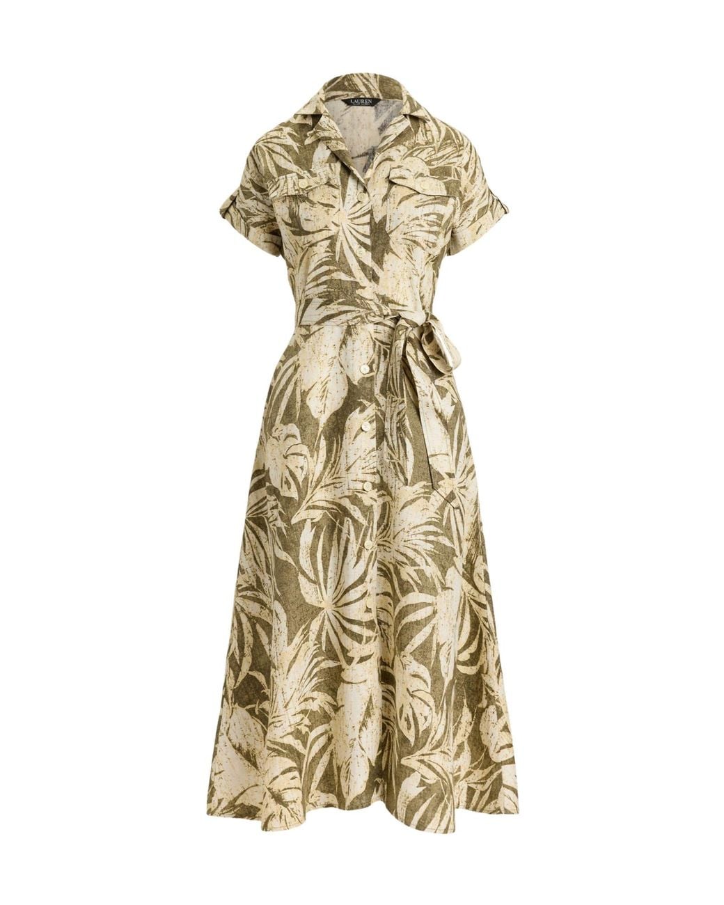 Ralph Lauren Metallic Minimalist Shirt Dress