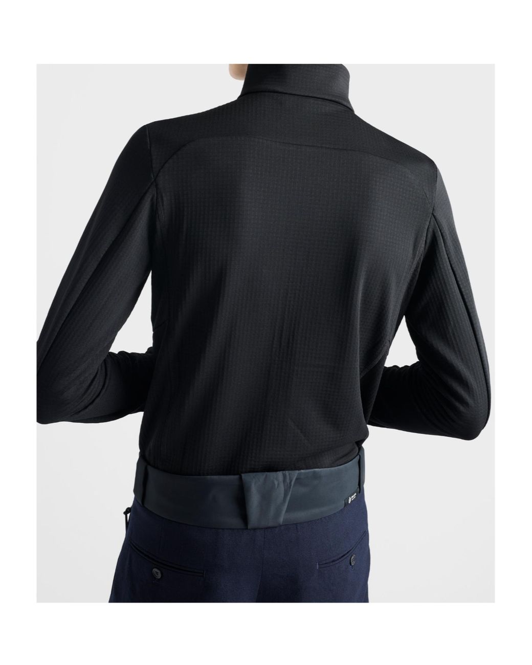 Prada Black Long-Sleeved Zipped Jacket for men
