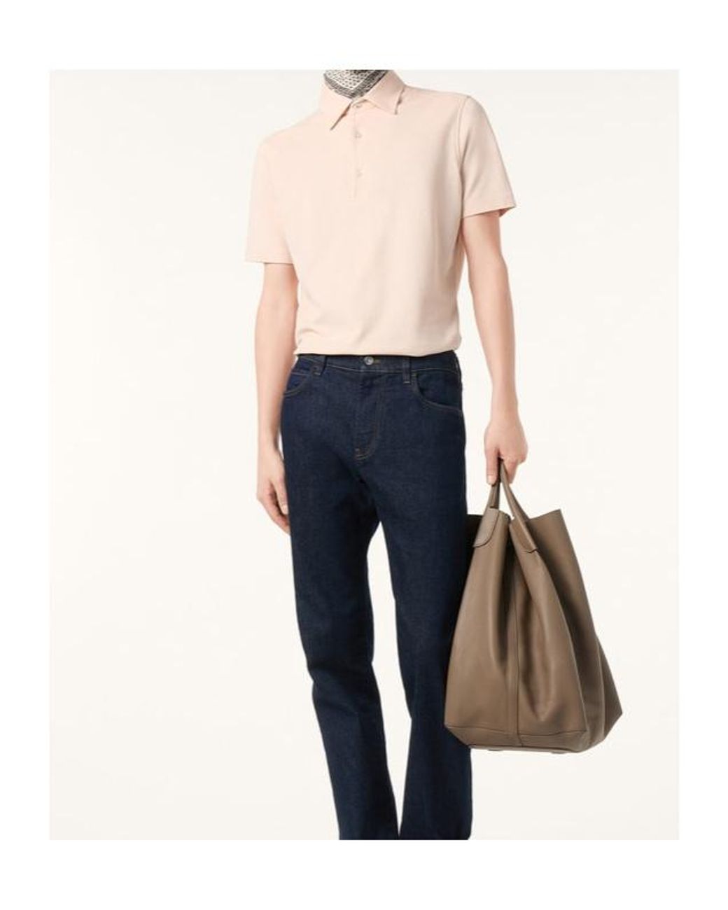 Loro Piana White Brenna Polo Shirt for men