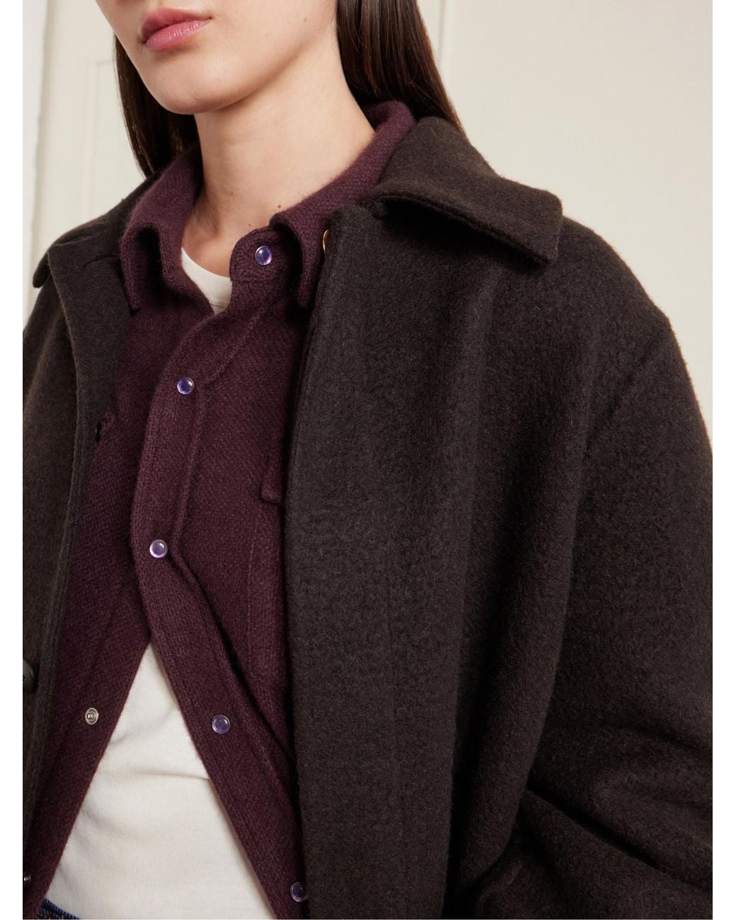 God's True Cashmere Black Minimal Single-Breasted Coat