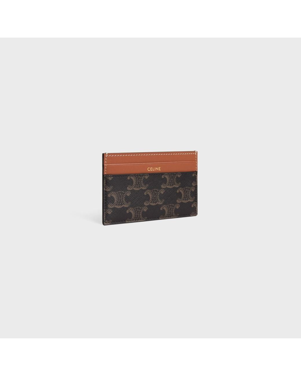 Céline White Medium Card Holder