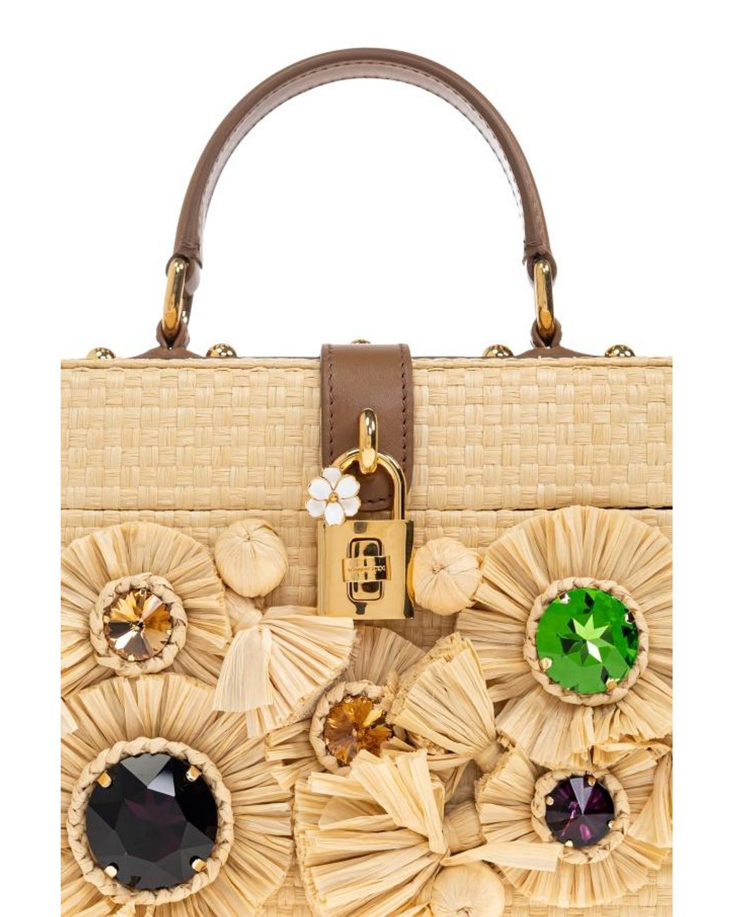 Dolce & Gabbana Metallic Crystal-Embellished Tote Bag