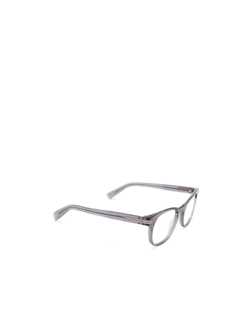Zegna Metallic Oval Frame Glasses for men
