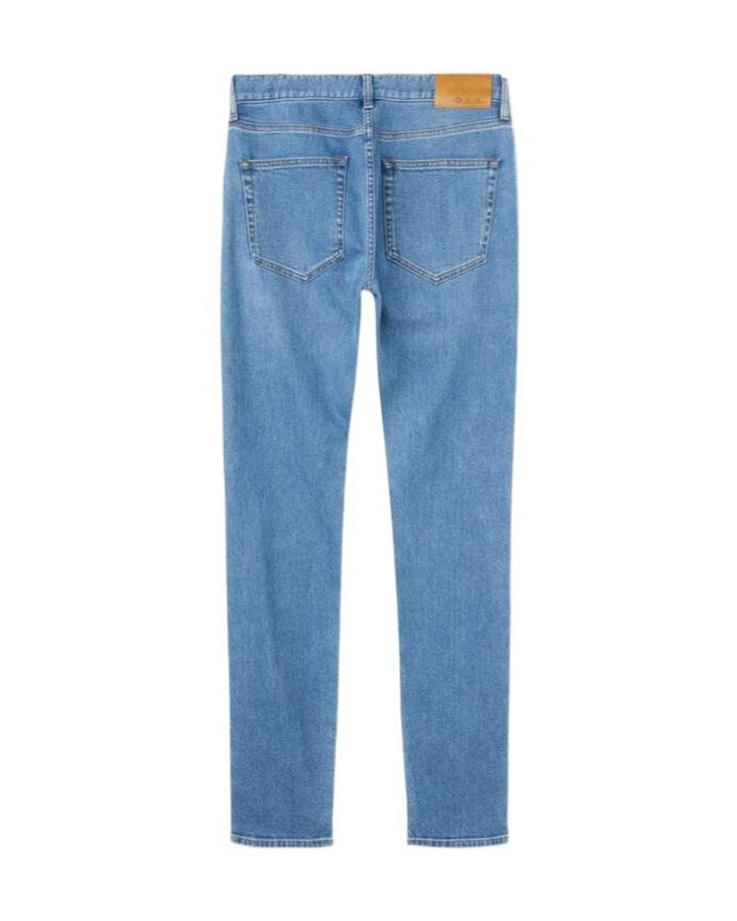 Loro Piana Blue Belt-Strap Jeans for men