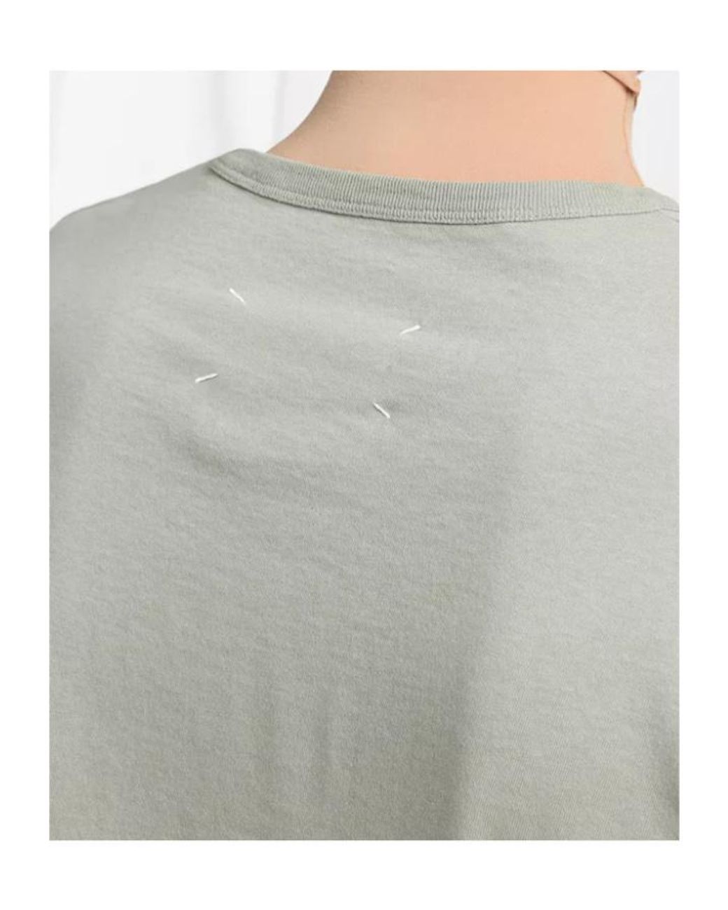 Maison Margiela Gray Wax T-Shirt for men