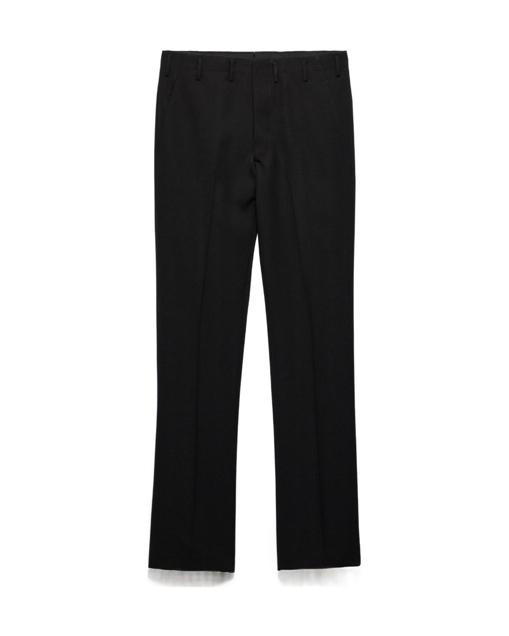 Prada Black High-Waisted Tailored Pants for men