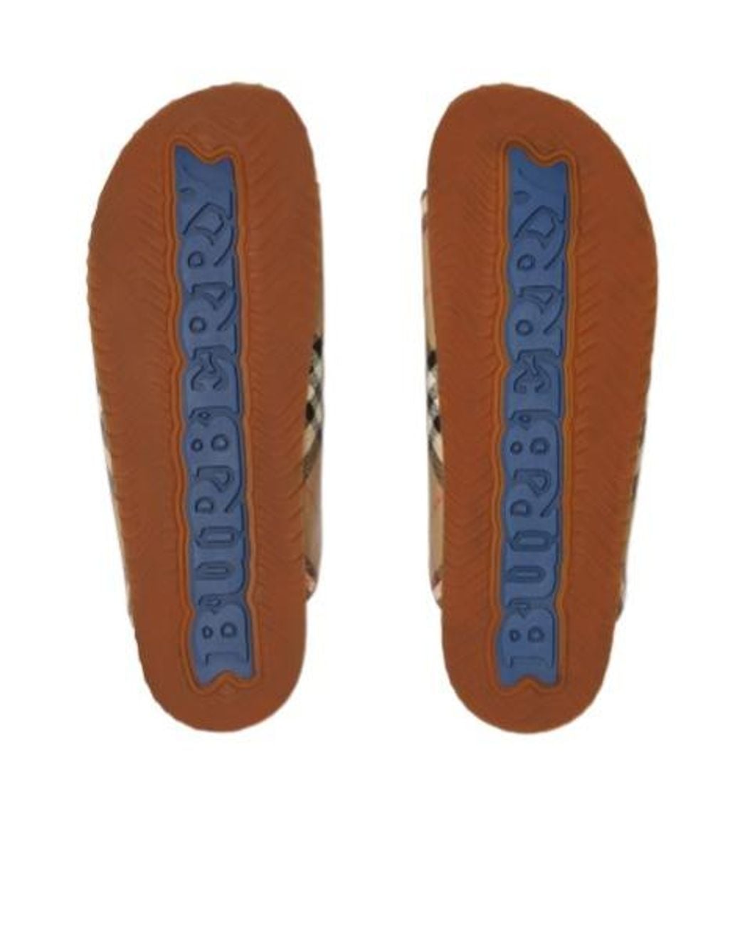 Burberry Brown Check And Leather Urchin Sandals for men