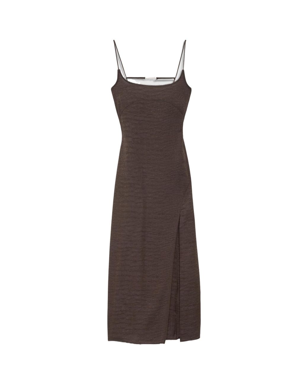 Jacquemus Brown The Notte Dress