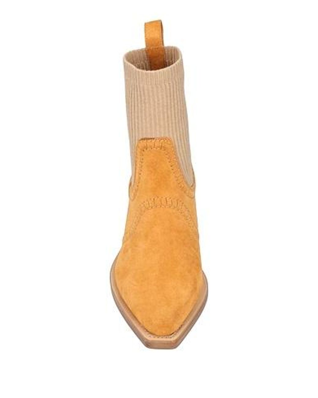 Chloé Orange Ankle Boots