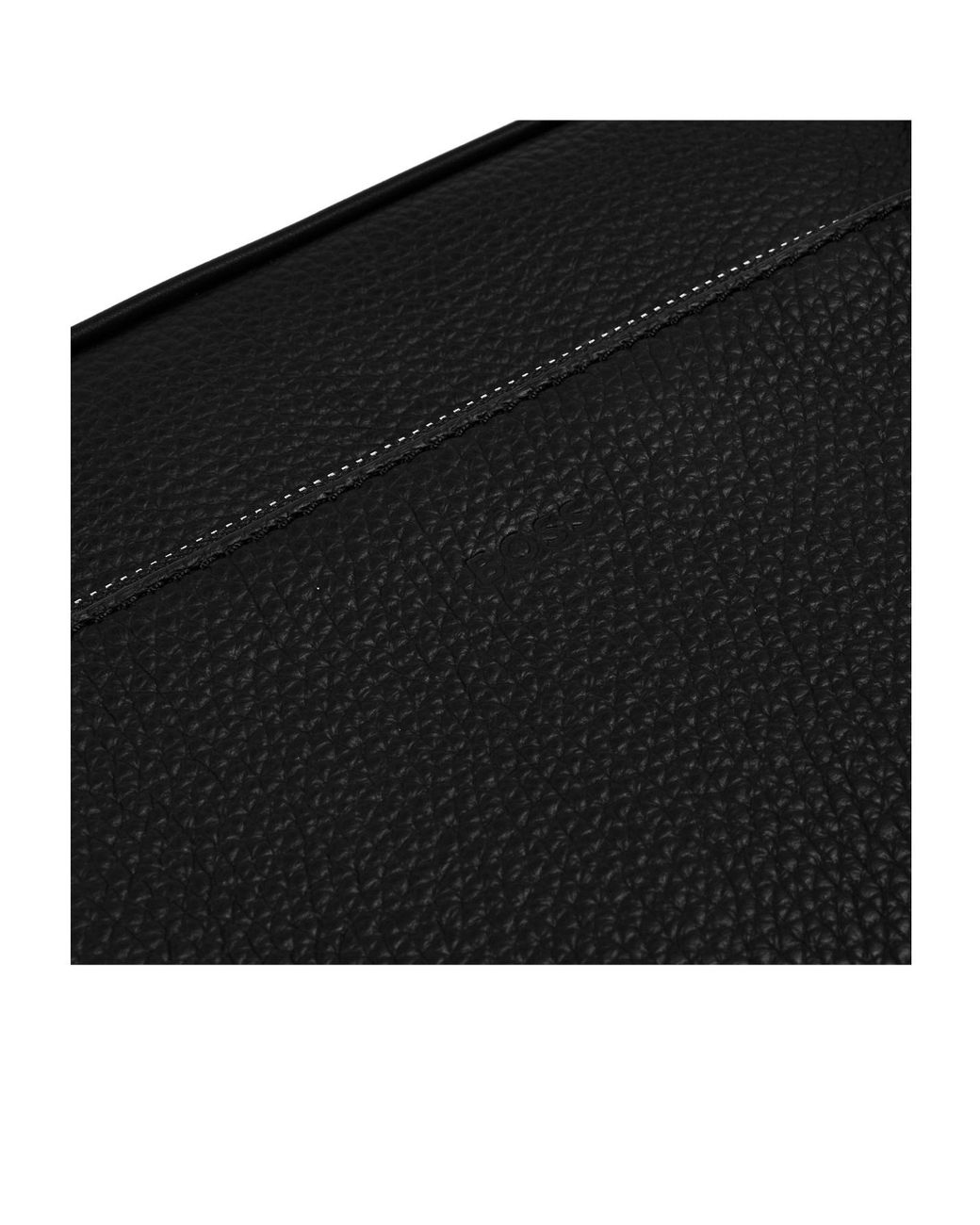 Boss Black Pebbledleather Vertical Crossbody Bag for men