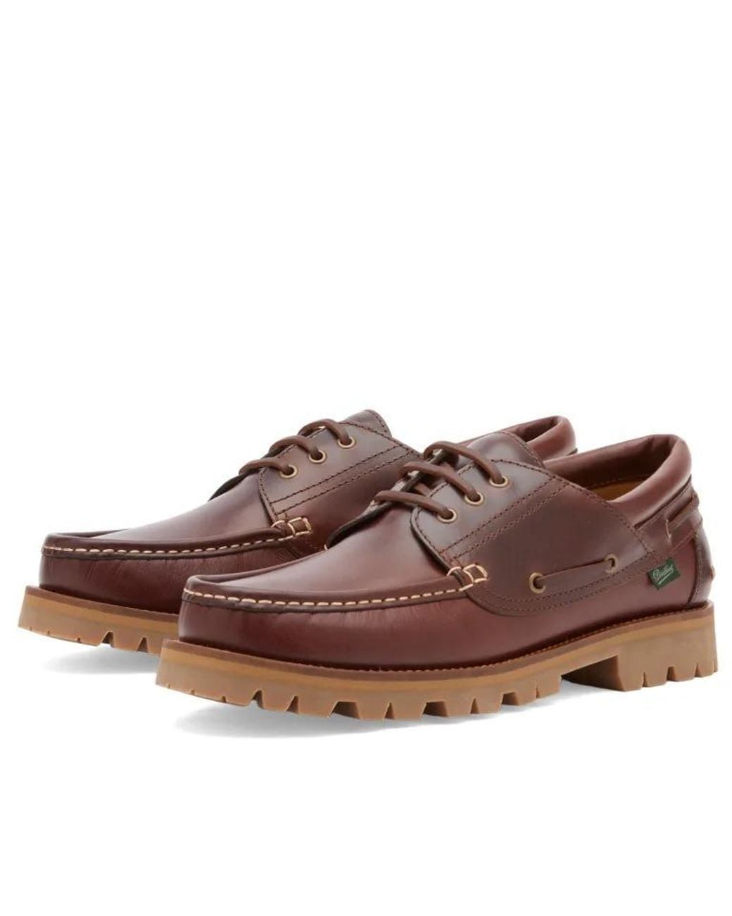 Paraboot Brown Lace-Up Casual Shoes for men