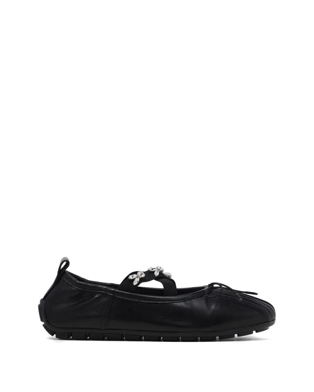 Simone Rocha Black Embellished Ballet Flats