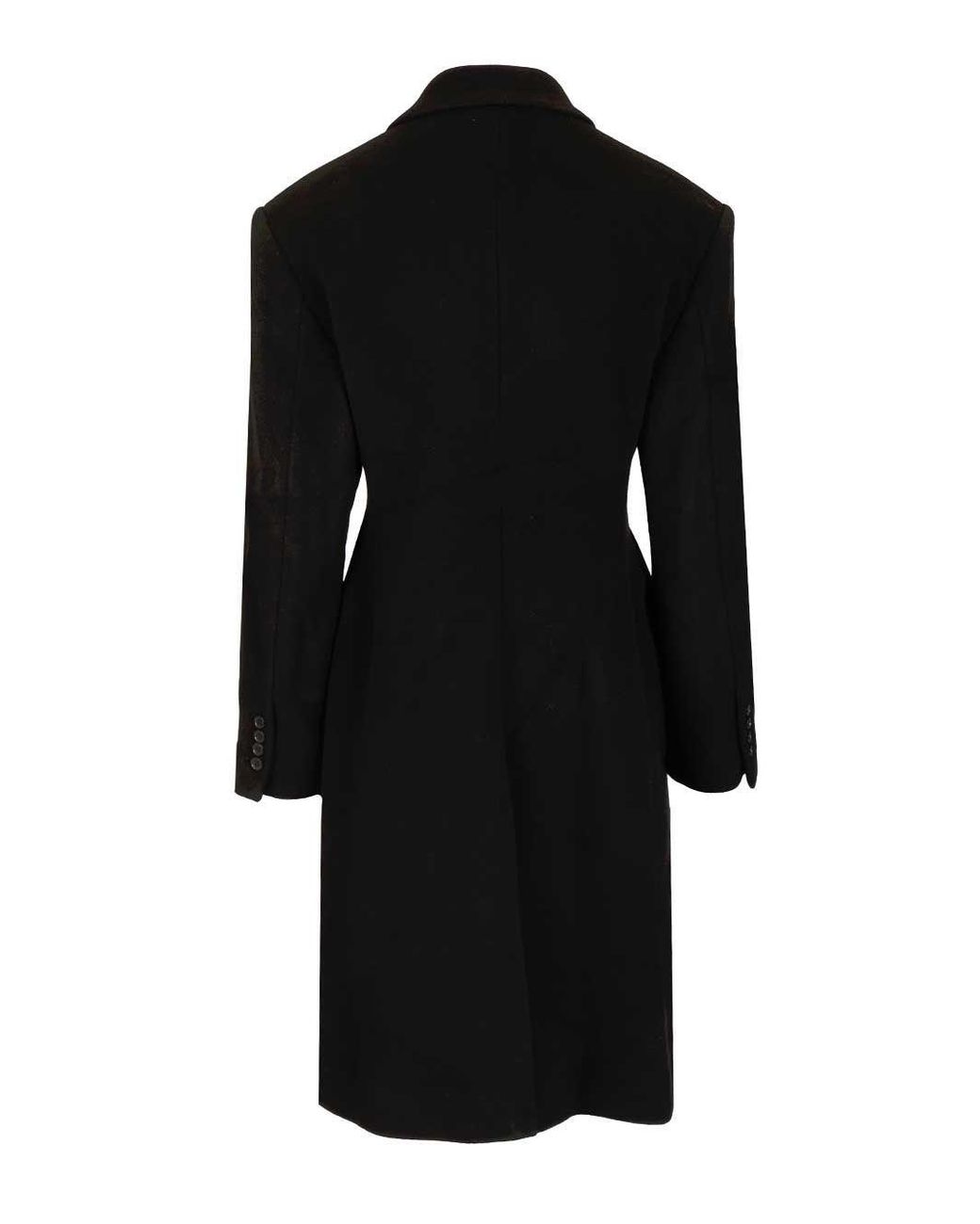 Filippa K Black Harper Double-Breasted Coat