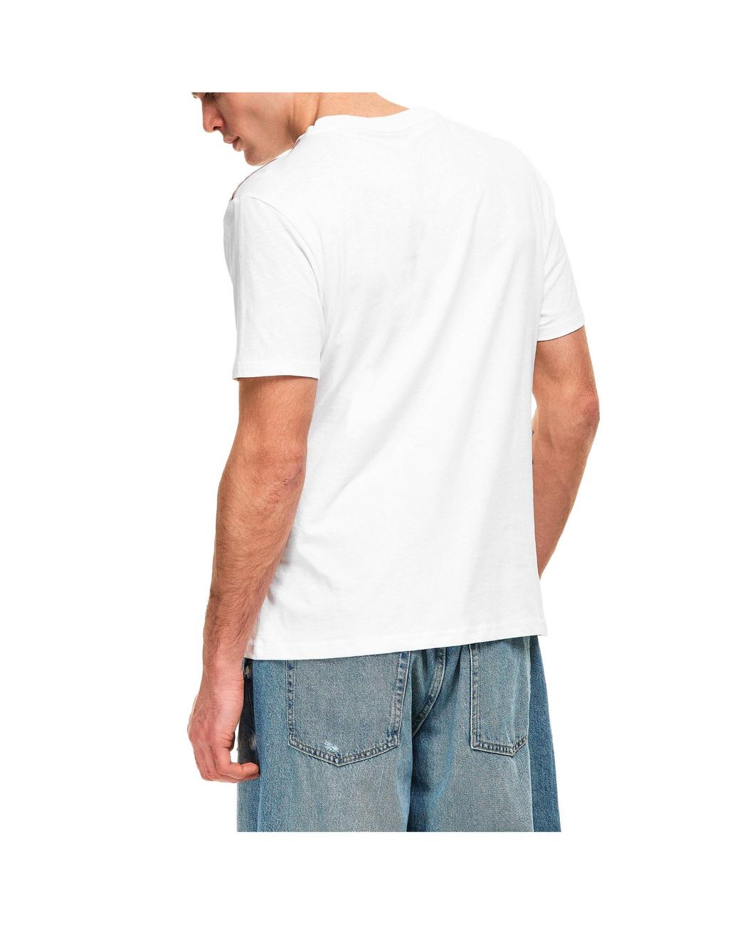 Moschino White Regularfit Shortsleeve Top for men